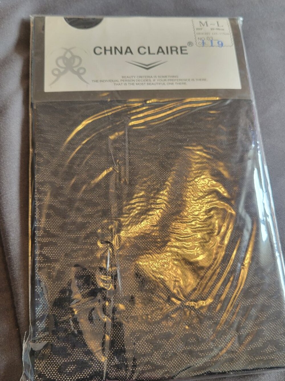 $1 Black Leopard Print Stockings